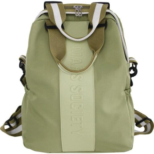 Nylon Women School Backpacks Large Capacity School Bags for Teenage Girls Student Bags Solid Color Female Backpack Casual Ms Bag