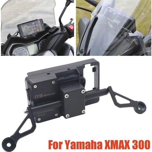 NEW Motorcycle Front Phone Stand Holder Smartphone Phone GPS Navigaton Plate Bracket For Yamaha XMAX 300 XMAX300 X MAX 300