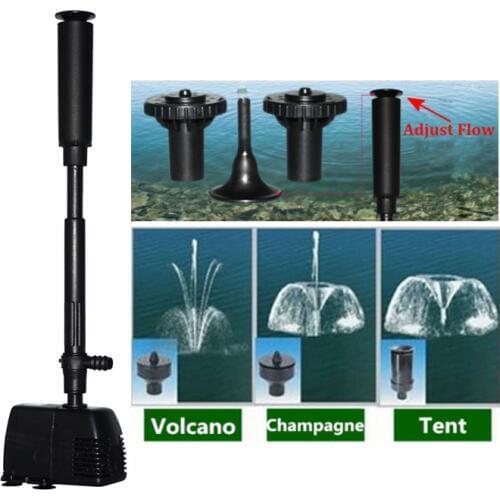 Mini Aquarium Fountain Maker Oxygen Circulation Submersible Fountain Water Pump For Garden Pond 220-240V 8W/16W/22W