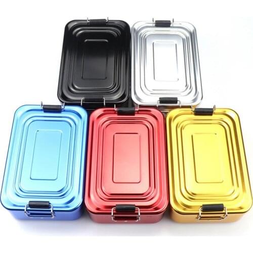 Sturdy Aluminum Lunch Box Food Container Bento Box For Kids Adult Large Capacity Tableware Food Storage Box