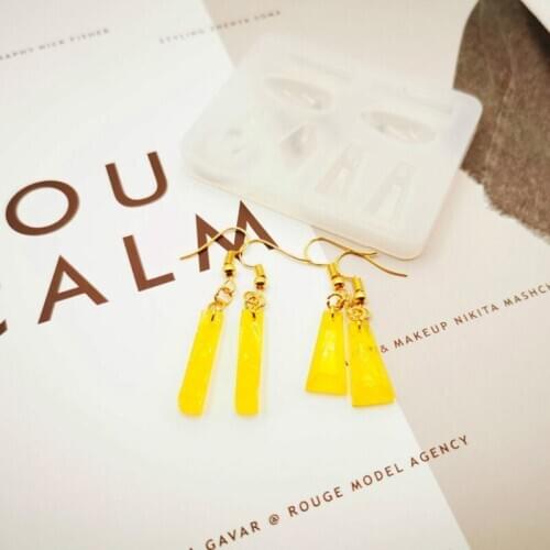 Handmade DIY Crystal Epoxy Resin Mold Necklace Pendant Casting Silicone Mould X7YC