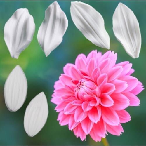 Dahlia Petal Silicone Molds Fondant Cakes Decorating Tools Silicone Moulds Sugarcraft Chocolate Baking Tools Cakes Gumpaste Form