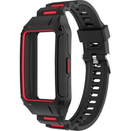 Compatible with Band 6 Smartwatch Band Adjustable Sport Silicone Replacement Strap Wristbands Bracelet Waterproof