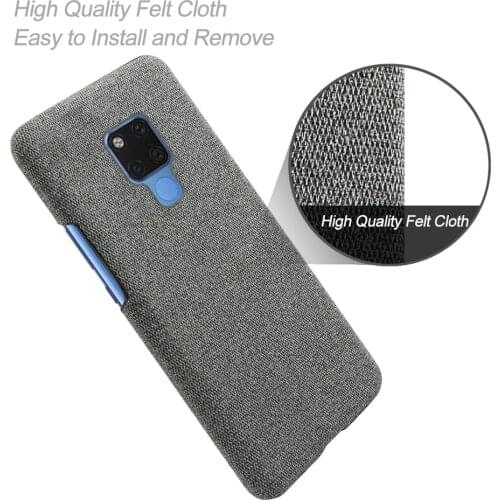 Cloth Phone Cases For Huawei Mate 20X Case Slim Retro Cloth Hard Cover For Huawei Mate 20 X 20 Lite Mate20X EVR-L29 Coque Capa
