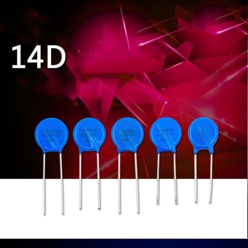 100PCS 14D270K 14D470K 14D680K 14D151K 14D471K 14D561K 14D621K 14D681K 14D821K Varistor