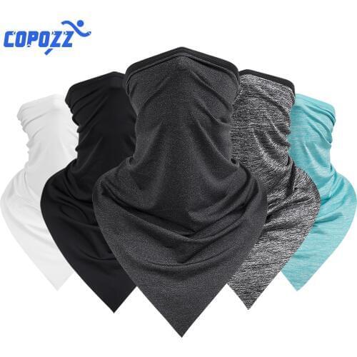 COPOZZ Bicycle Bandana Outdoor Sport Scarf Cycling Bandanas Men Women Headband Wristband for Hiking Motorcycle Bike Half Mask