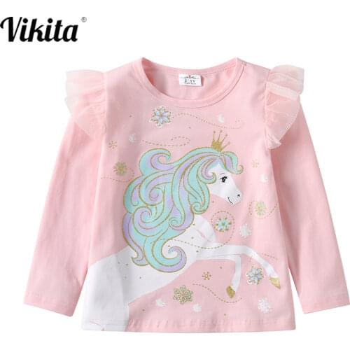 Футболки для девочек VIKITA China At AliExpress