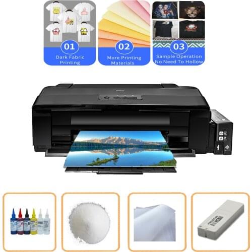Vilaxh a3 dtf size digital clothing printer directly transfer film for all garments material with pet film dtf dtf powder