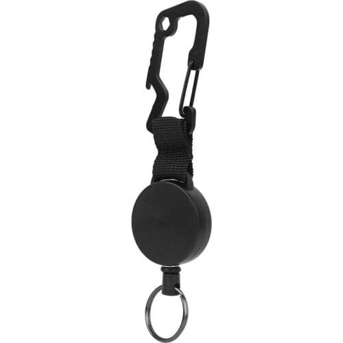 Retractable Key Chain Stainless Steel Wire Fishing Anti-lost High Elasticity Webbing Fishing Tool