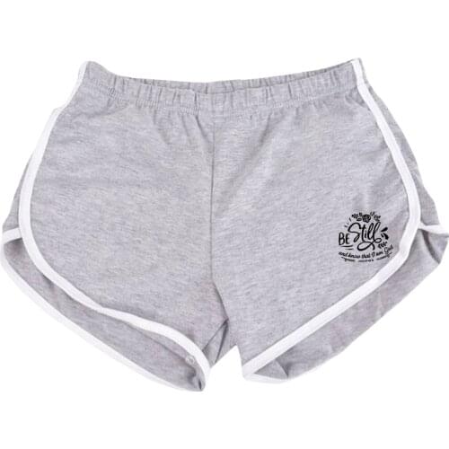 Women Short Character Appliques Summer Casual Daily Cotton Loose Yoga Sports Pant