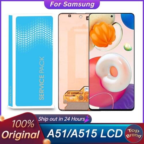 Super Amoled 6.5" For Samsung Galaxy A51 A515 Lcd Display Touch Screen Digitizer Assembly Parts For Samsung A515 A515FN/DS A515F