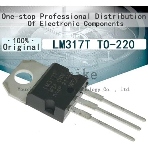 10/Pcs New Original LM317T LM317 TO-220 1.2 37V Triode adjustable three terminal voltage regulator IC