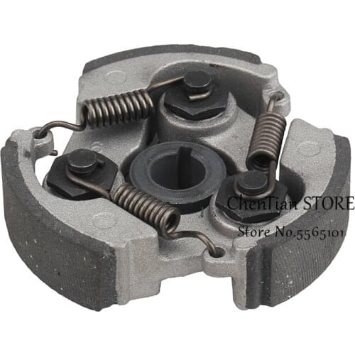 Engine Clutch Plate Pad 3 Shoes For 2 Stroke 49cc Pocket Bike ATV Quad