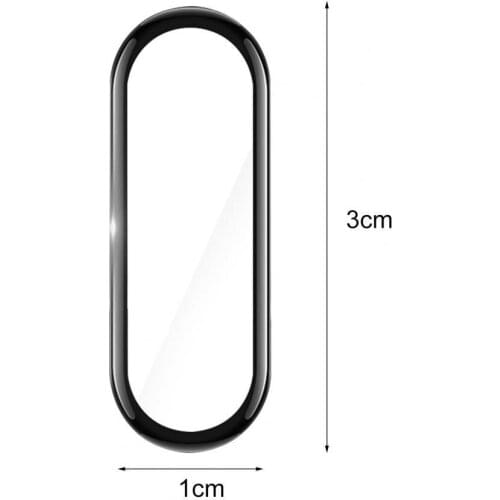 2Pcs Screen Protector High Screen Sensitivity Soft Transparent Full Cover Watch Protective Film for Xiaomi Mi Band 4/5/6