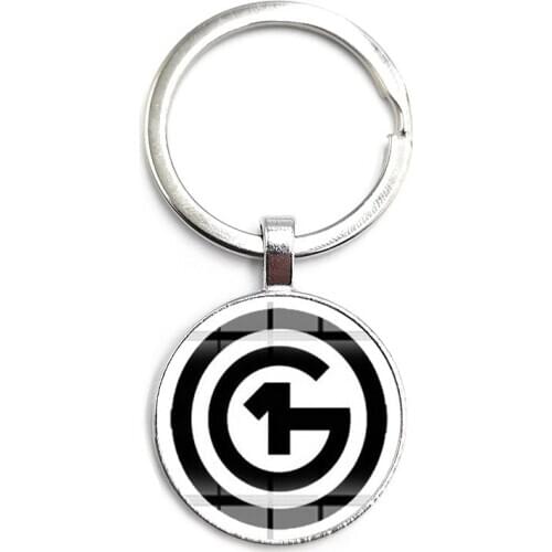 2020 Fashionable and Attractive 01G Keychain Fashion Simple Cartoon Glass Cabochon Alloy Keychain Collection Keychain Jewelry