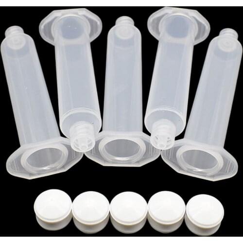 5pc 10cc Glue Adhesive Dispenser Industrial Syringes Tube 10ml Dispensing Syringe Barrel Set for Industrial Dispensing Tools