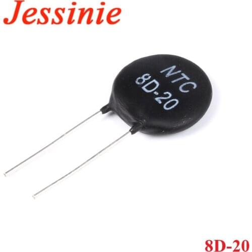 5pcs NTC Thermistor Resistor NTC 8D-20 8D20 Thermal Resistor