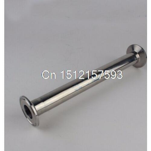63MM 2.5" Pipe OD Sanitary Ferrule Straight Ferrule OD 77mm Pipe Fitting SS304 Tri Clamp Spool Quick Connector Length 20" 500mm