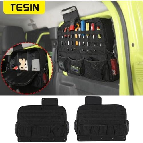 TESIN Stowing Tidying For Suzuki Jimny 2019 Up Car Trunk Side Storage Bags Organizer Accessories For Suzuki Jimny 2019 2020 2021