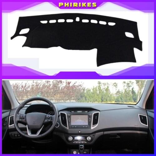 For Hyundai IX25 Creta 2014-2018 Right and Left Hand Drive Car Dashboard Covers Mat Shade Cushion Pad Carpets Accessories