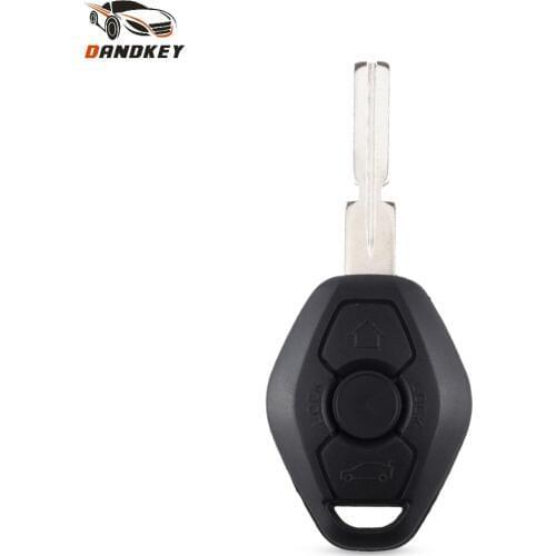 Dandkey 10X 3 Button Replacement Car Key Shell Case For BMW 3 5 7 SERIES Z3 Z4 X3 X5 M5 325i E38 E39 E46 HU58 Blade Key Cover