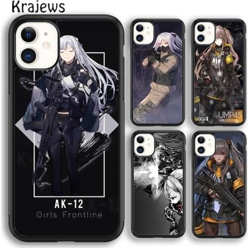 Krajews AK 12 Girls Frontline anime Phone Case Cover For iPhone 5 SE 6s 7 8 plus X XR XS 11 12 pro max Samsung Galaxy S8 S9 S10