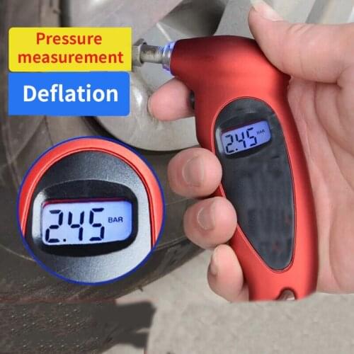 Calibrador De Pneus Manometro Digital Tyre Pressure Sensor Medidor Presion Aire Neumaticos Gauge Coche Manometre Manometer Tpms