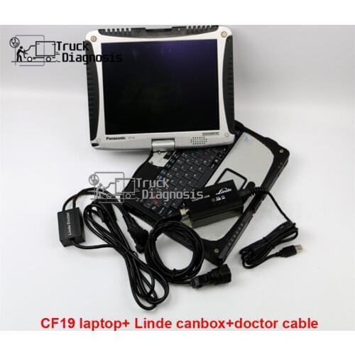 Forklift diagnostic scanner Tool Linde Canbox doctor With T420 CF19 Laptop forklift for Linde pathfinder software