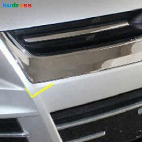 For Ford Kuga 2012-2015 ABS Chrome Car Front Grill Grille Cover Trim Decorative Frame Molding Strip Styling Accessories