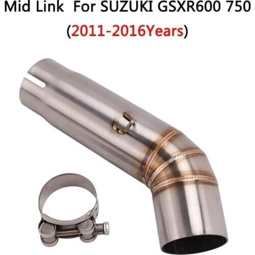 GSXR 600 GSXR600 L11 Motorcycle Exhaust Conecter Middle Pipe For Suzuki GSXR600 GSXR750 K11 K12 2011-2016 2012 2013 2014 2015