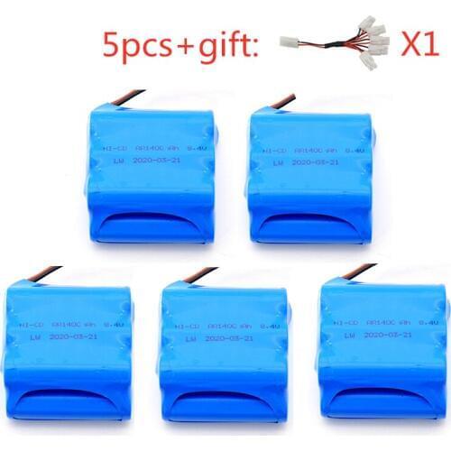8.4v 1400mAh NiCD Battery AA ni-cd Rechargeable Battery Pack for RC Car Boat Guns Lighting Remote Control Toys Parts