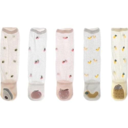 0-3Y Baby Socks Spring And Summer Newborn Mosquito Socks Combed Cotton Boneless Loose Mouth Baby Socks Childrens Cotton Socks