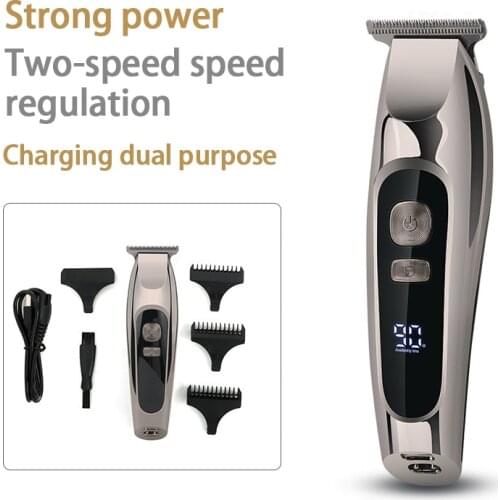 Professional Electric Hair Clippers For Men Kids Barber Cordless Hair Trimmer Rechargeable Hair Removal Machine With LED Screen