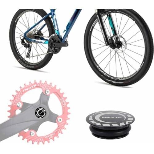 2pcs/Set Mountain Road Bike Crankset Dust Cap Mountain Bicycle Crank Dust Proof Cover Cycling Hollow Chainring Dust Cover