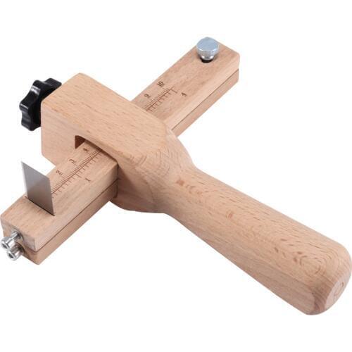 Adjustable Belt Leather Cutter Strap Tool Craft Cutting Hand Wooden DIY Durable Making B88