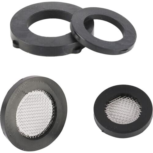 100Pcs Rubber Washer with 40 Mesh Net Filter For 1/2" 3/4" Female Garden Water Connectors Shower Head Inlet Pipe Faucet Fittings