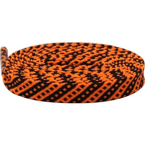 Weiou 7MM String Double Color Polyester Laces 2021 High Quality Orange Green Red Shoelaces Black Series Two Color Combinaiton