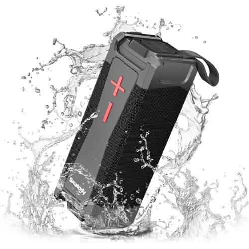 Smalody high-power outdoor bluetooth waterproof speaker subwoofer FM radio portable card speaker with mobile power caixa de som