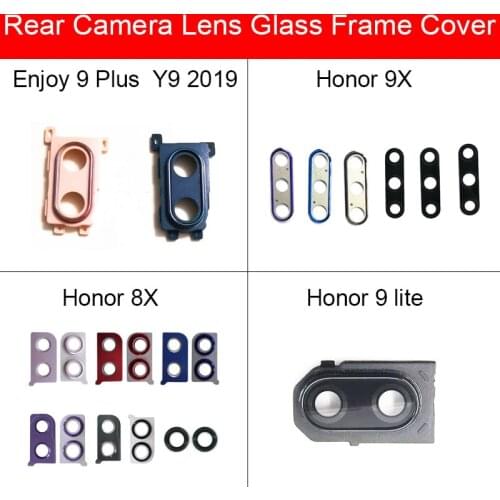 Lens Glass Cover For Huawei Enjoy 9 9X 8X Plus Lite Y9 2019 Main Back Rear Camera Lens Glass With Sticker Replacement Repair