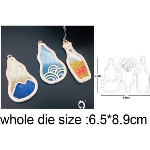 Bottle frame Metal Cutting Dies Scrapbooking Stencil DIY Paper Card Decorative Embossing Die Cut Craft Dies 2021 NEW