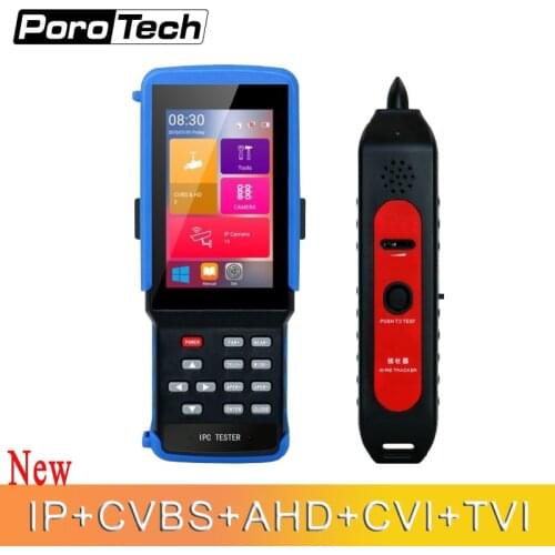 Camera Tester IPC9310 8MP AHD CVI TVI 4inch CCTV Tester Monitor CVBS Analog Camera Tester Support IP,HDMI Output,POE Powered