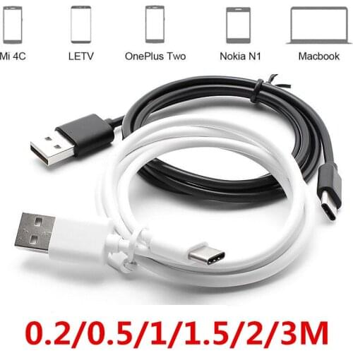 0.2/0.5/1/1.5/2/3M TYPC-C USB Cable Fast Charging Data For Samsung S10 S20 for huawei P20 30 40
