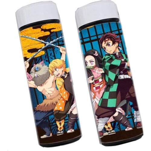 Customization Gift Japanese Anime Vacuum Cup Demon Slayer Kimetsu no Yaiba Akaza Vacuum Flask Kawaii Loli Cartoon Water Bottle