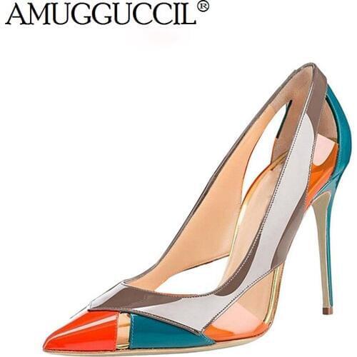 Customize 2020 New Plus Big Size 35-47 Blue Fashion Sexy High Heel Party Spring Summer Ladies Shoes Women Pumps D1260