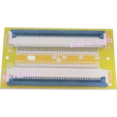 0.5 Pitch 50P to 50P TTL FPC FFC Adapter Connector 50Pin Flexible Flat Cable Extension Adapter 50P TTL FPC Extend joint plate