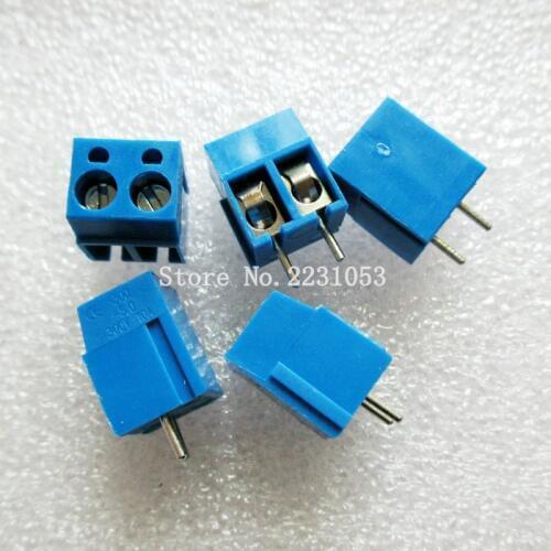 10PCS/LOT Terminals KF300-5.0-2P KF300-2P 250V 16A Screw 2Pin 5.0mm Straight Pin PCB Screw Terminal Block Connector 14-22A WG