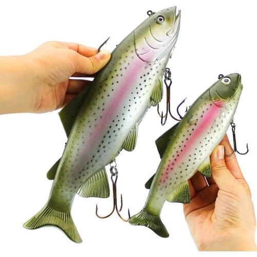 135g/400g Sea Fishing Lure Big Size Simulate Fish Soft Fishing Lures Artificial Baits Saltwater Peche Swimbait Crank Bait Pesca