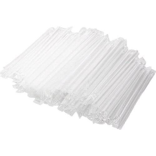 300Pcs Smoothie Jumbo Straw Clear Plastic Drinking Straws for Milkshake Bubble Tea Jumbo Straws Fruit Shakes