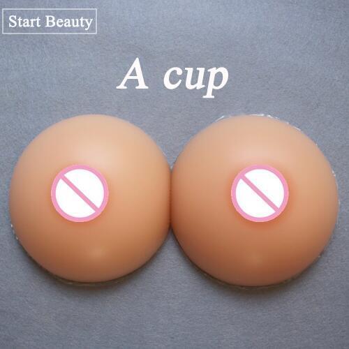 500g/pair A cup Round Beige realistic silicone breast forms Round Fake boobs Tits crossdresser False Enhancer For Drag Queen