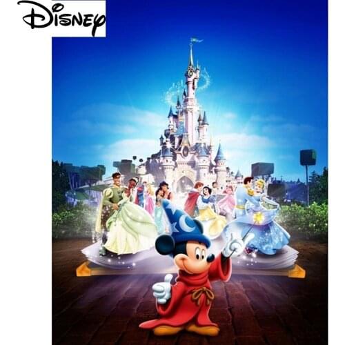 Disney Mickey 5D DIY Diamond Embroidered Cross Stitch Family Party Cartoon Full Diamond Mosaic Diamond Painting Decoration